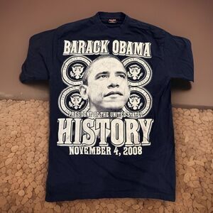 American Hero Barack Obama Large Graphic Griffin Tag XL Black GUC
